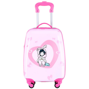 kids travel suitcase with wheels Cartoon anime rolling luggage carry ons cabin trolley luggage bag children car suitcase panda