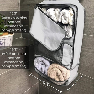 Hanging Portable Luggage Suitcase Closet Shelving Organizer hanging packing cube for Travel Camper