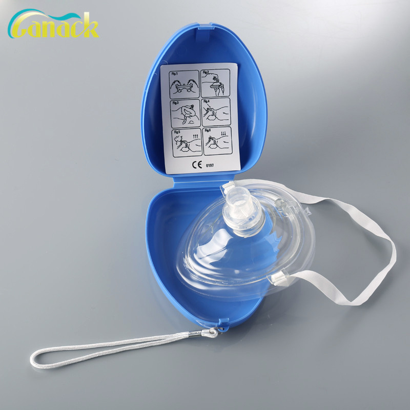 CPR Mask Customized Mini CPR Training Kits Facial Shield Reusable First Aid CPR Resusitator