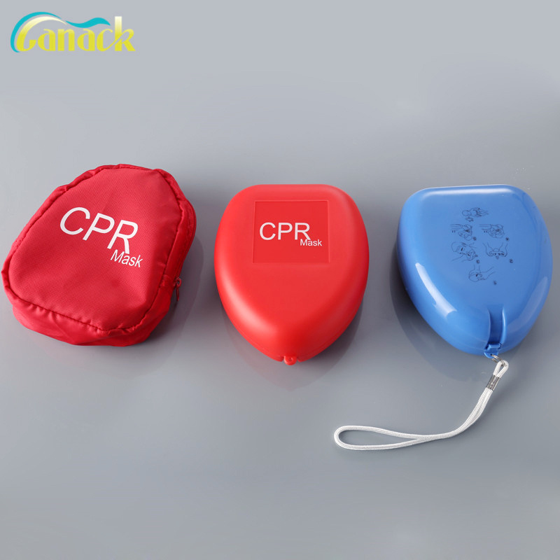 CPR Mask Customized Mini CPR Training Kits Facial Shield Reusable First Aid CPR Resusitator