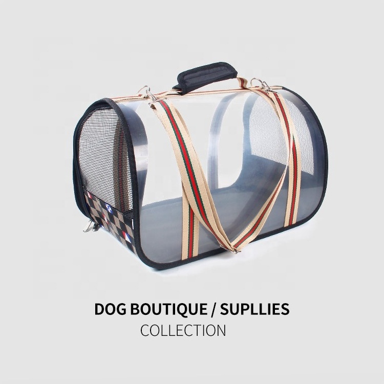 Dog and Cat General backpack breathable foldable manufacturer luxury transparent pet travel bag dog cat Carriers