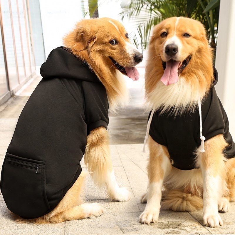 Pet Winter Clothes dog hoodie with zipper Checkered zipper fashion pocket dog winter hoodie designer hoodie for dogs