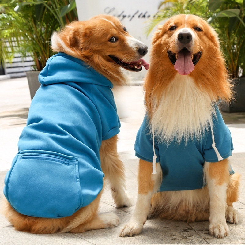 Pet Winter Clothes dog hoodie with zipper Checkered zipper fashion pocket dog winter hoodie designer hoodie for dogs