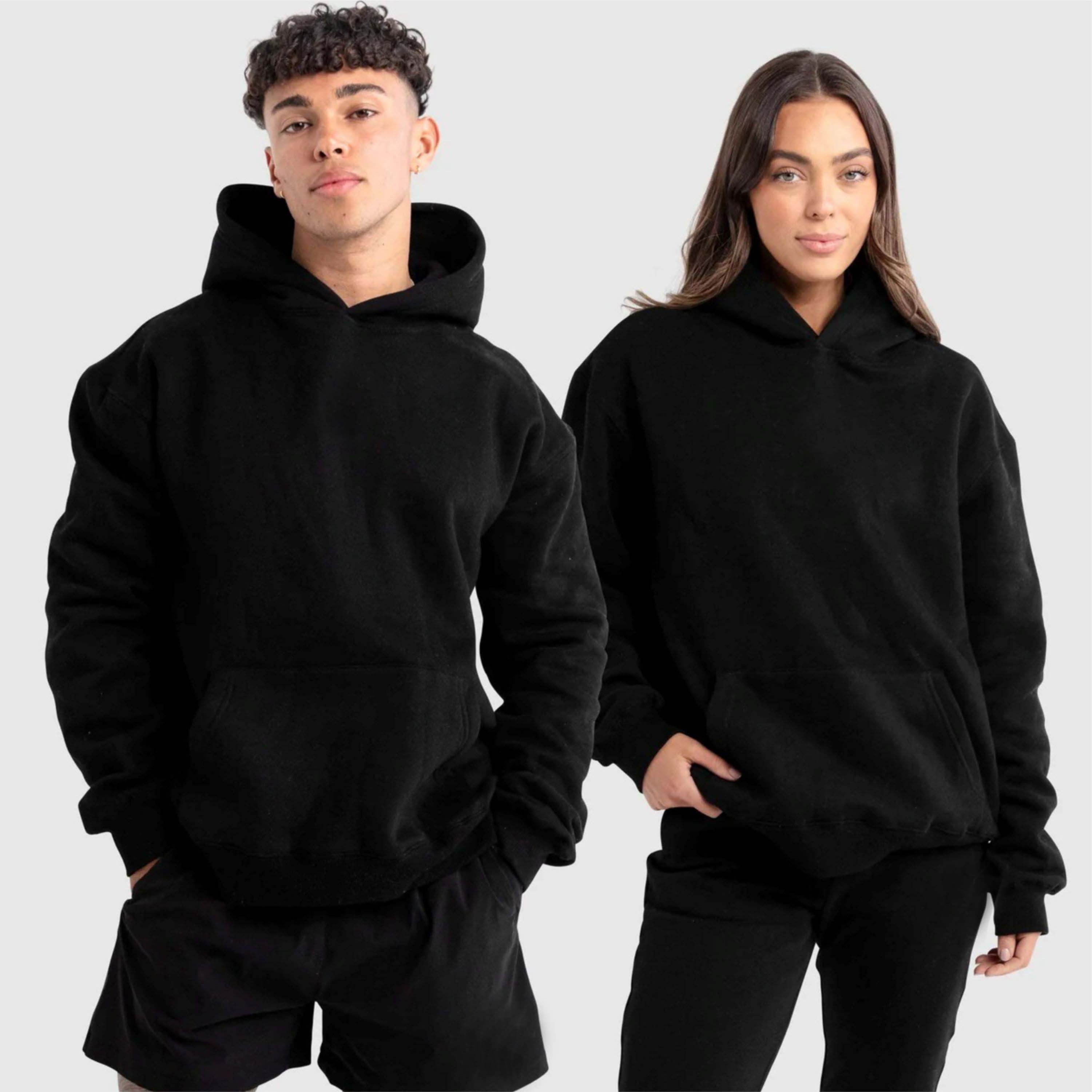 High Quality No String Heavy Cotton 400 Gsm Hoodies Custom Fleece  Pullover Embroidery Hoody For Men