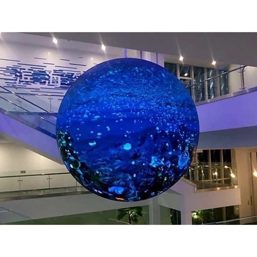 P2 P2.5 P4 1M Indoor Spherical Led Screen 360 Ball Led Wall Round Advertising Sphere Shape Led Video Display