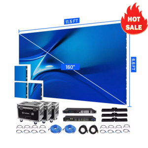 Canbest RX P2.6 P3.9 Never Black Turnkey Led Video Wall System Package Indoor Curve Rental Display Exhibition Stage Screen Panel