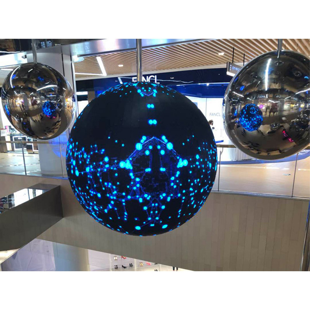 P2 P2.5 P4 1M Indoor Spherical Led Video Display 360 Ball Led Screen Round Advertising Sphere Shape Led Wall