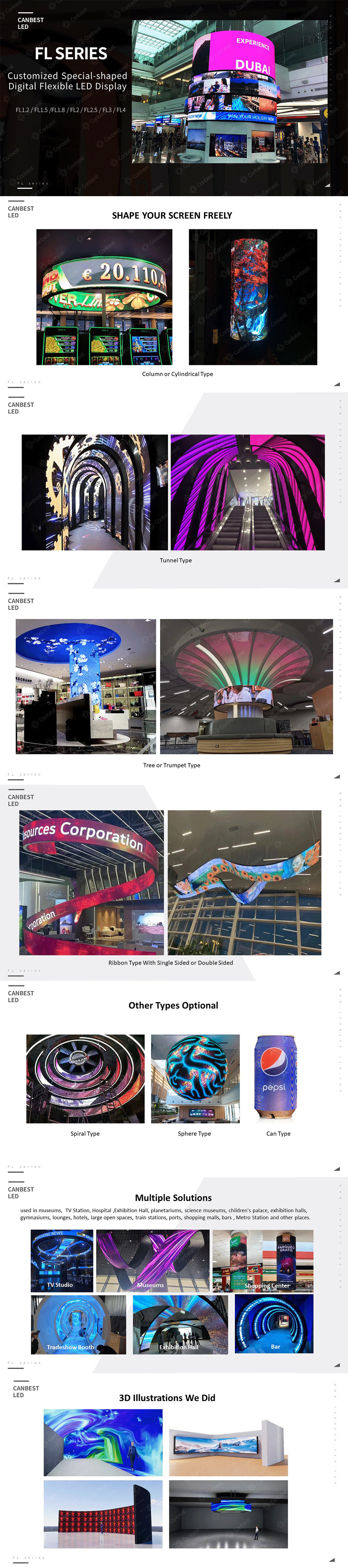 P2 P2.5 P4 1M Indoor Spherical Led Video Display 360 Ball Led Screen Round Advertising Sphere Shape Led Wall