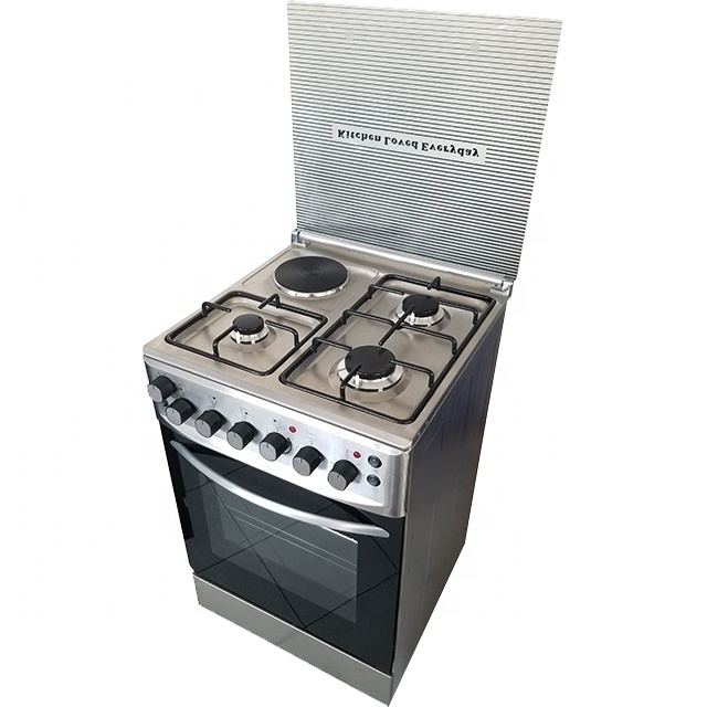 Kitchen Integrated oven stove Free standing 4 burners Gas/Electric Cooker with oven