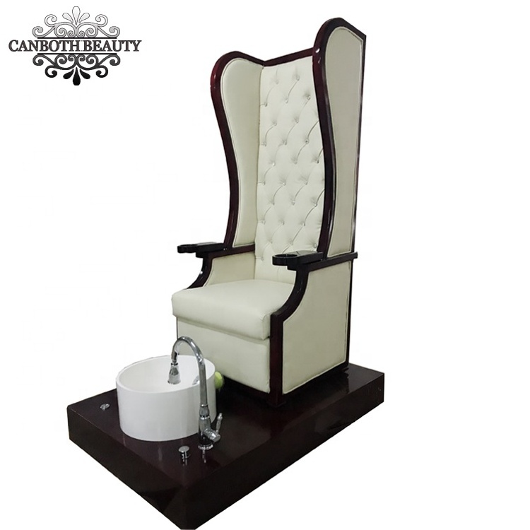 Royal king throne spa pedicure chairs bowl with whirlpool jet CB-FP003