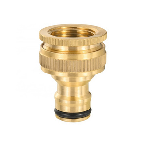 hot sale brass tap adaptor Female 1/2 &3/4 garden hose nipple connector