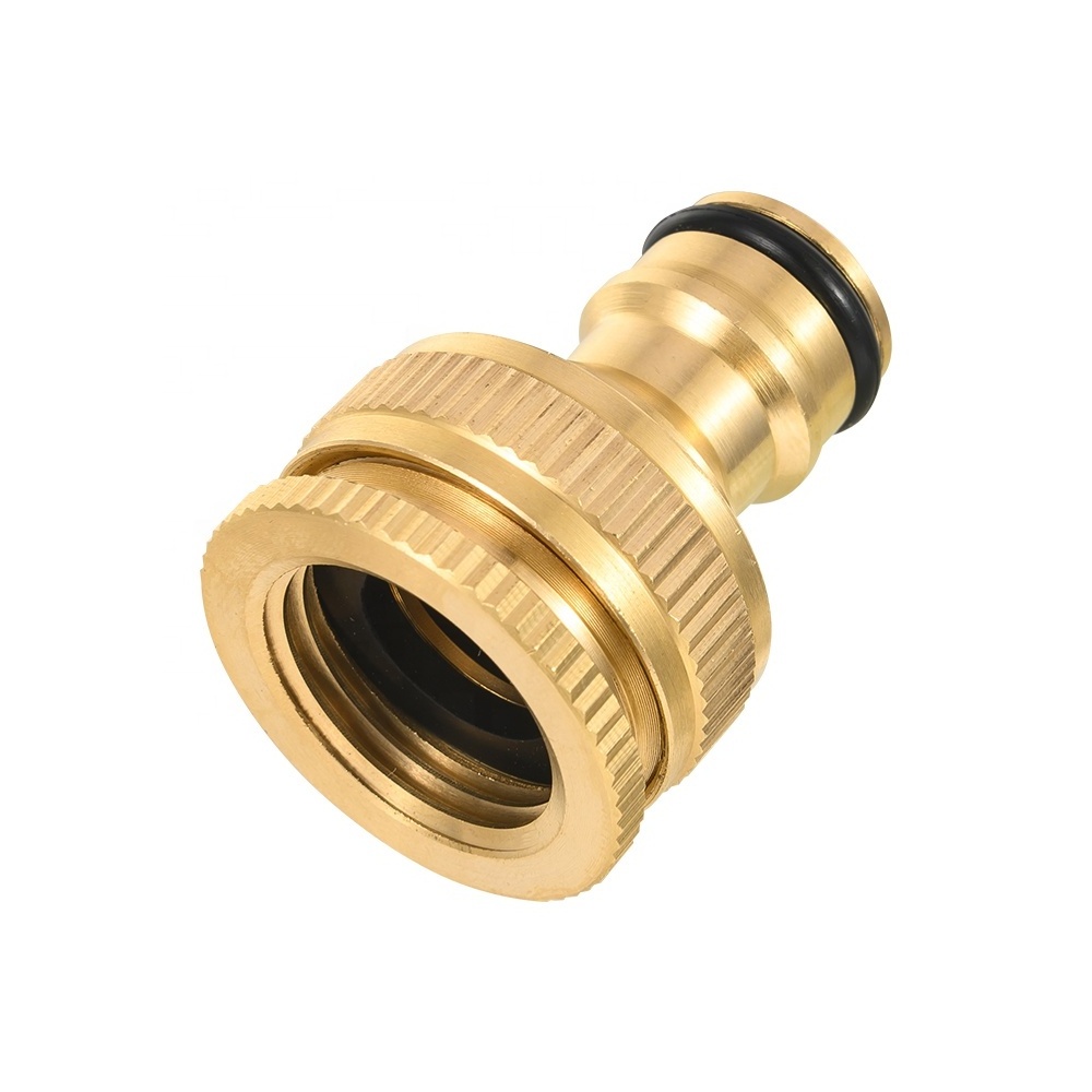 hot sale brass tap adaptor Female 1/2 &3/4 garden hose nipple connector