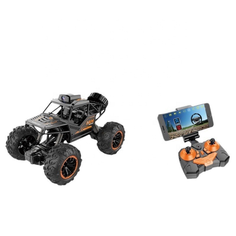 IQOEM 1:18 WIFI camera alloy climbing car Alloy Rc Car Machine On Stunt with HD 720P WIFI Camera cats Remote control car toy