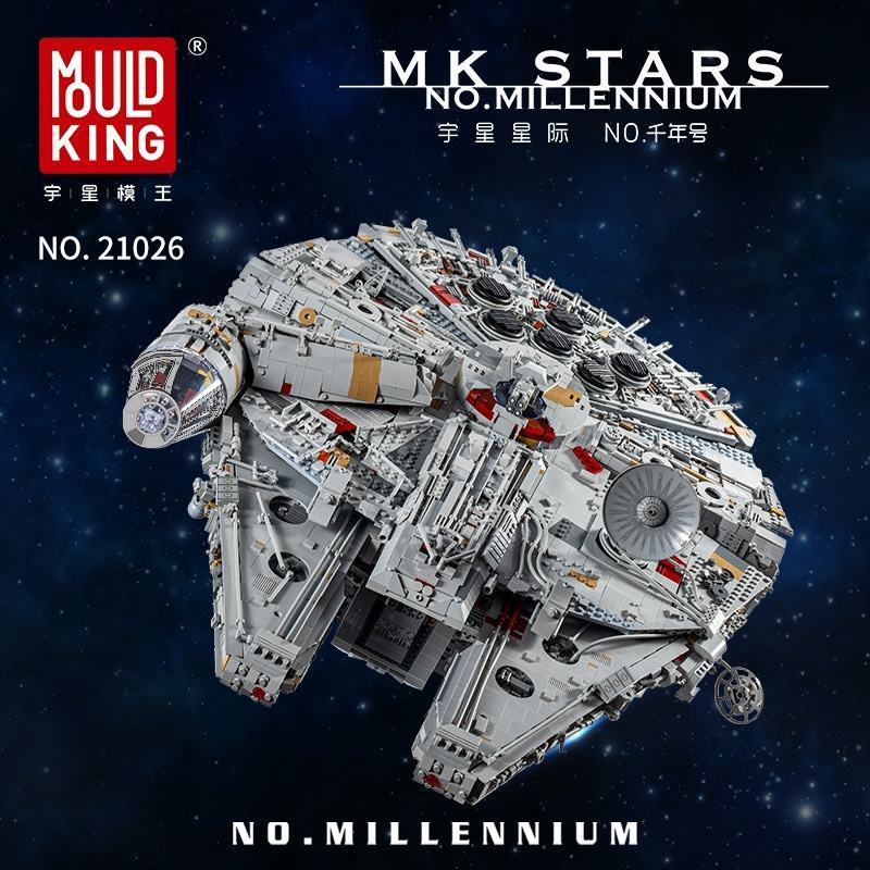 Mould King 21026 Star Plan Destroyer MOC Millennium Falcon Collection Toys Building Blocks Kids Christmas