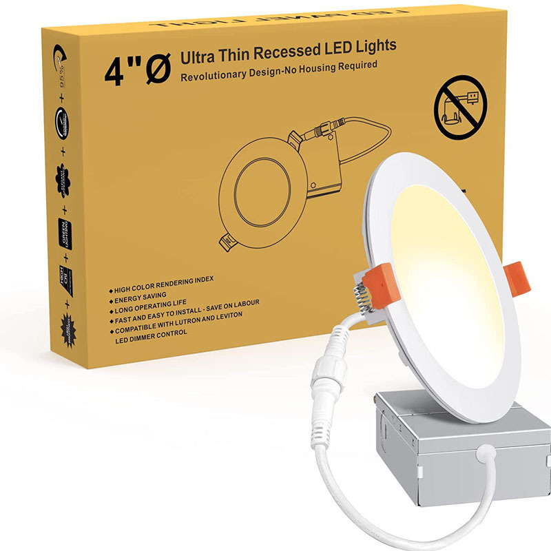 Factory Direct Sale Energy Star 4 inch IP65 No Flicker Anti-glar Recessed 9w 12w 15w Ultra Slim Led Downlights