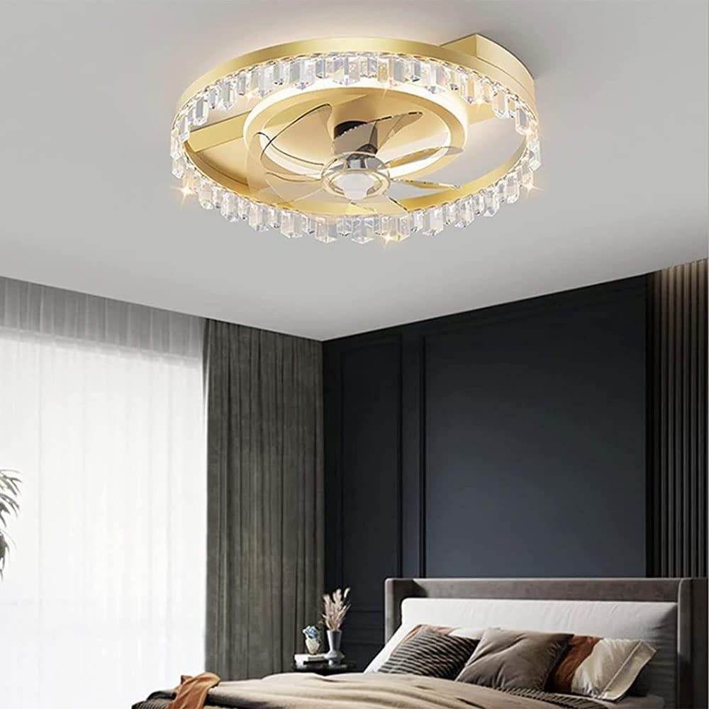 Remote Control Modern Led Ceiling Fans With Light For Bedroom Living Room 3 Lighting Color 220V Decoration Ceiling Fan