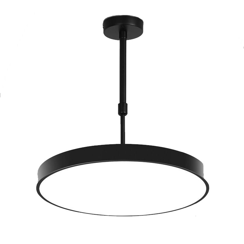 Nordic Modern Simple Living Room Pendant Light House Office Hallway Semi Flush Mount LED Round Ceiling Chandelier Light Fixtures