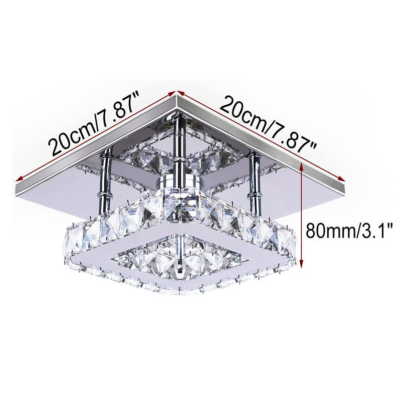 crystal flush mount Luxury Living Room Office Round Gold light metal crystal ceiling luxury led ceiling lights