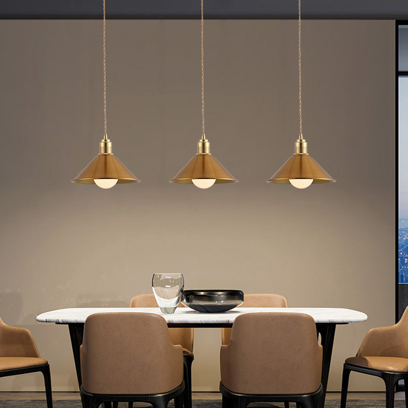 Indoor Decoration Led Industrial Pendant Light Modern Hanging Lights Fixtures For Office Brass Loft Bar Restaurant Chandeliers