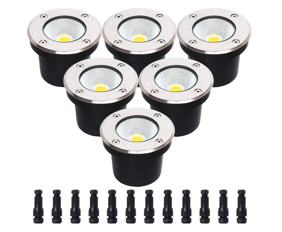 Ip68 Waterproof Floor Recessed Lights Outdoor Landscape Garden Ground Buried Lamp Led Underground Lights