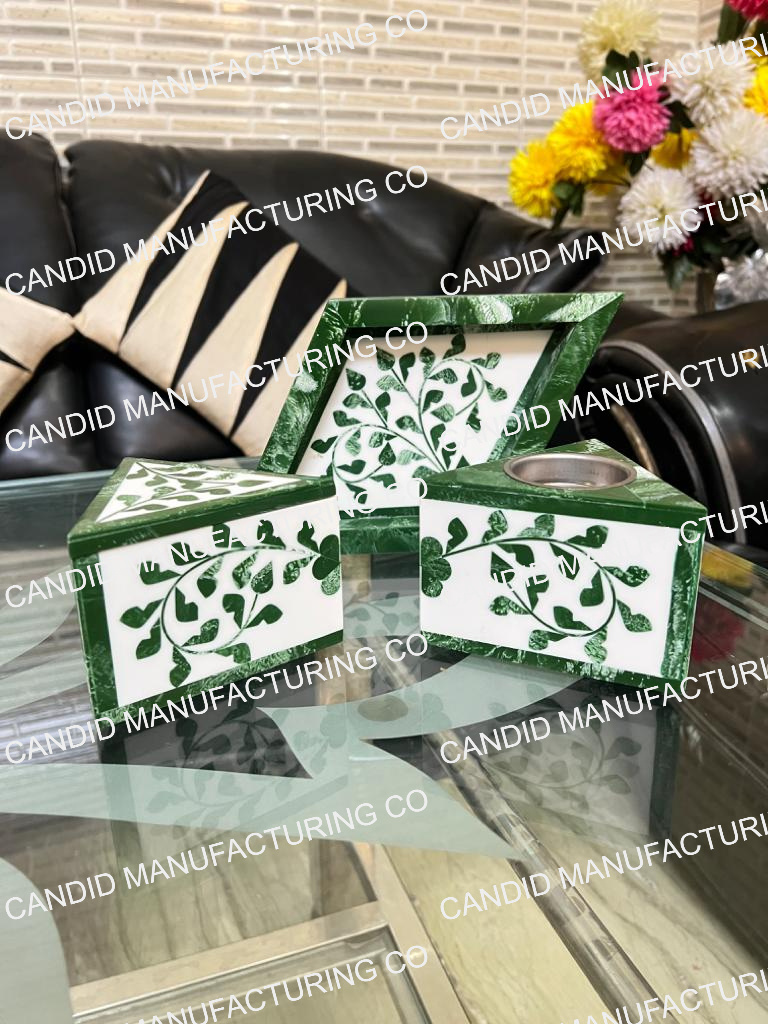 Arabic Design Incense Gifts Sets Ramadan Gift Incense Burner Arabic Set Bone Inlay Bakhoor Burner Arabic