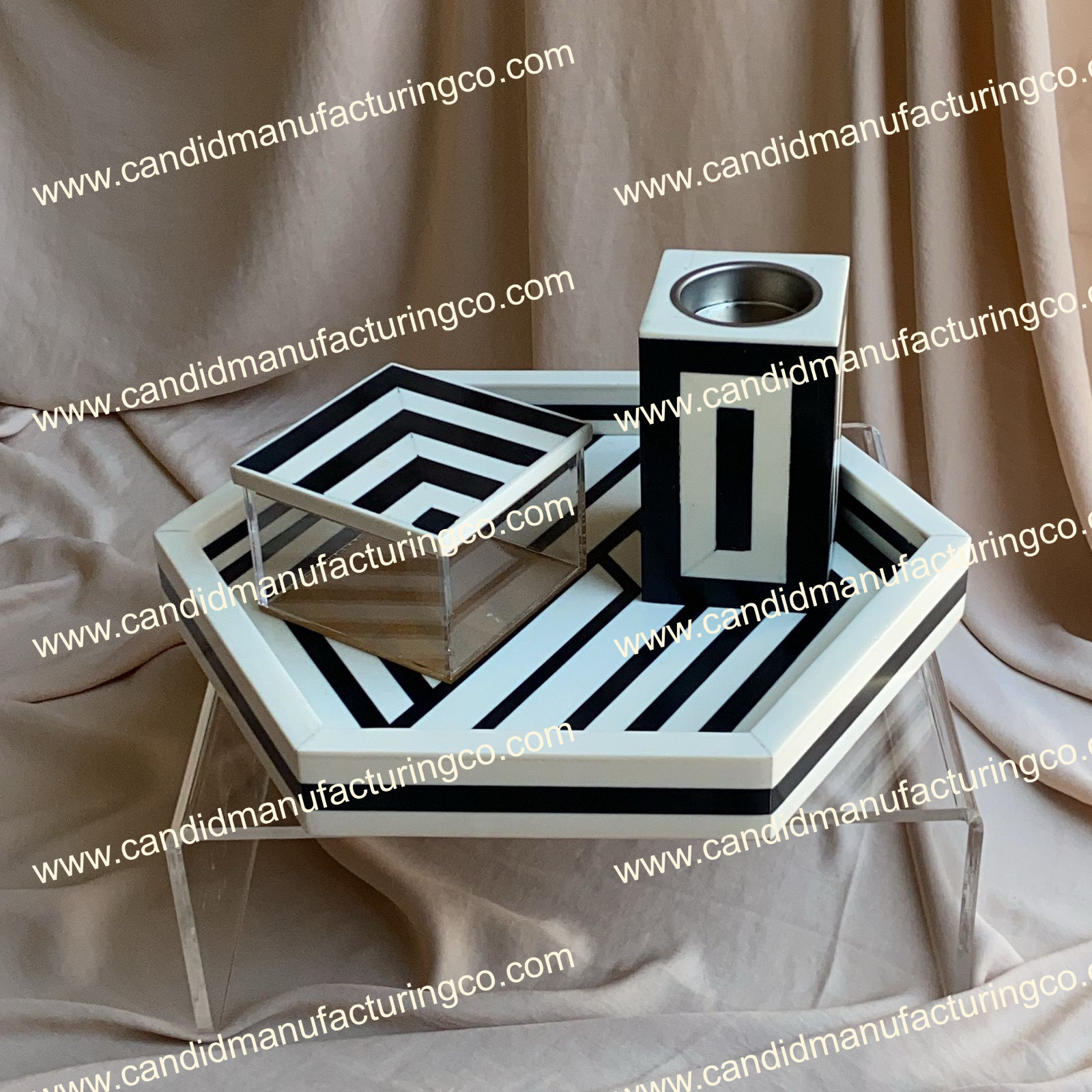 Islamic Gifts Incense Burner Resin Gifts  Tray Set With Box and Burner  Incense Bakhoor Jewellery Box HORN BONE WOOD