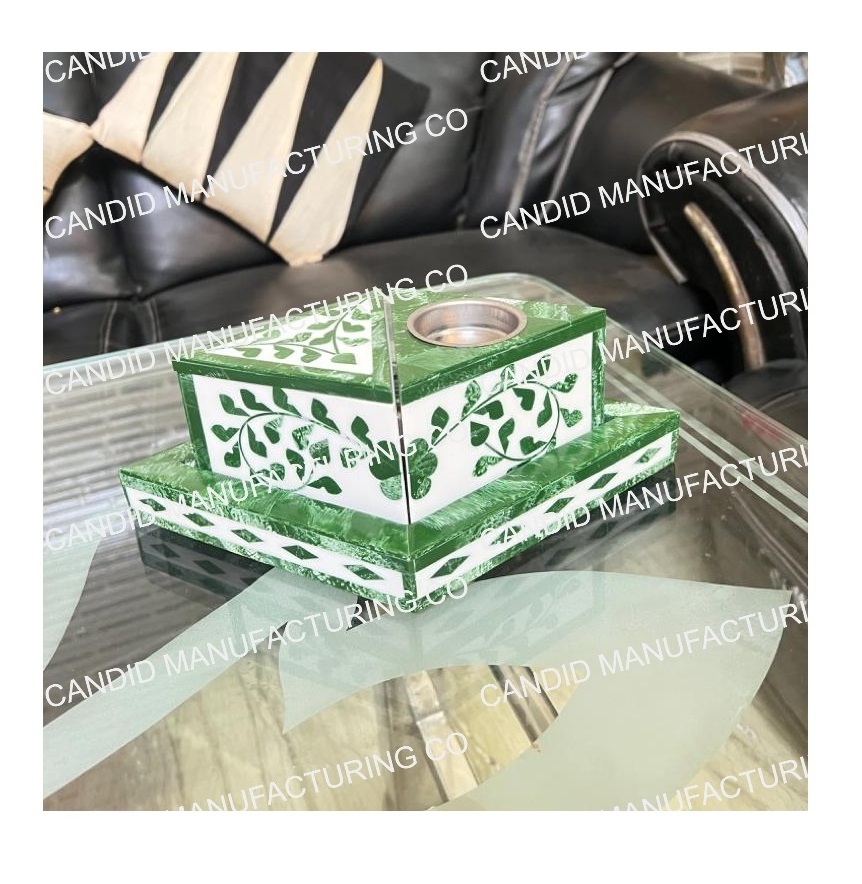 Arabic Design Incense Gifts Sets Ramadan Gift Incense Burner Arabic Set Bone Inlay Bakhoor Burner Arabic