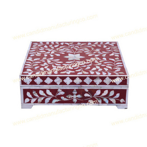 Bone Inlay Box Jewelry Box High Quality And Good Color Bone Inlay Jewelry Box Tableware Product For Home