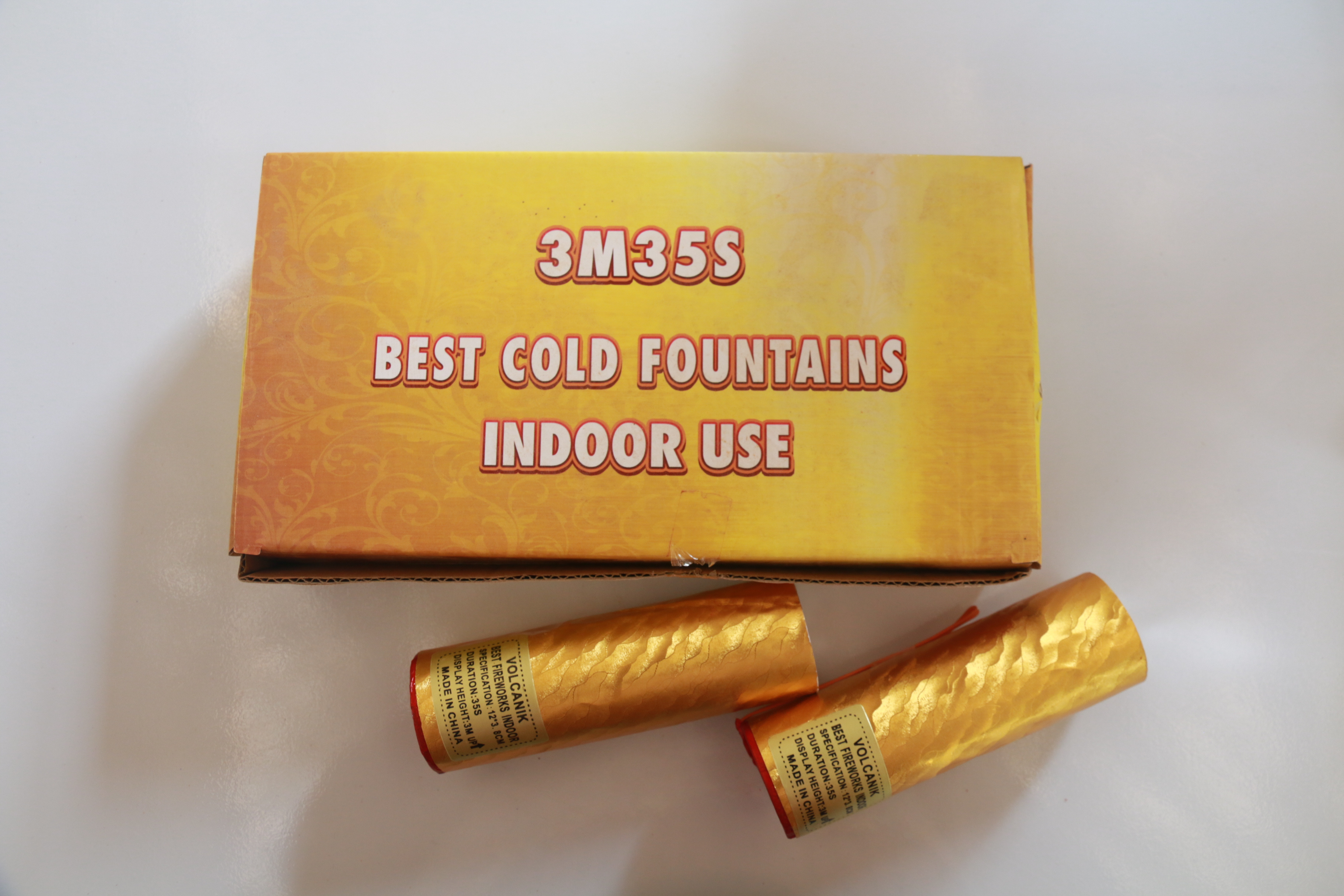 Good price gold cold fountain promotion fireworks supply happyness firework