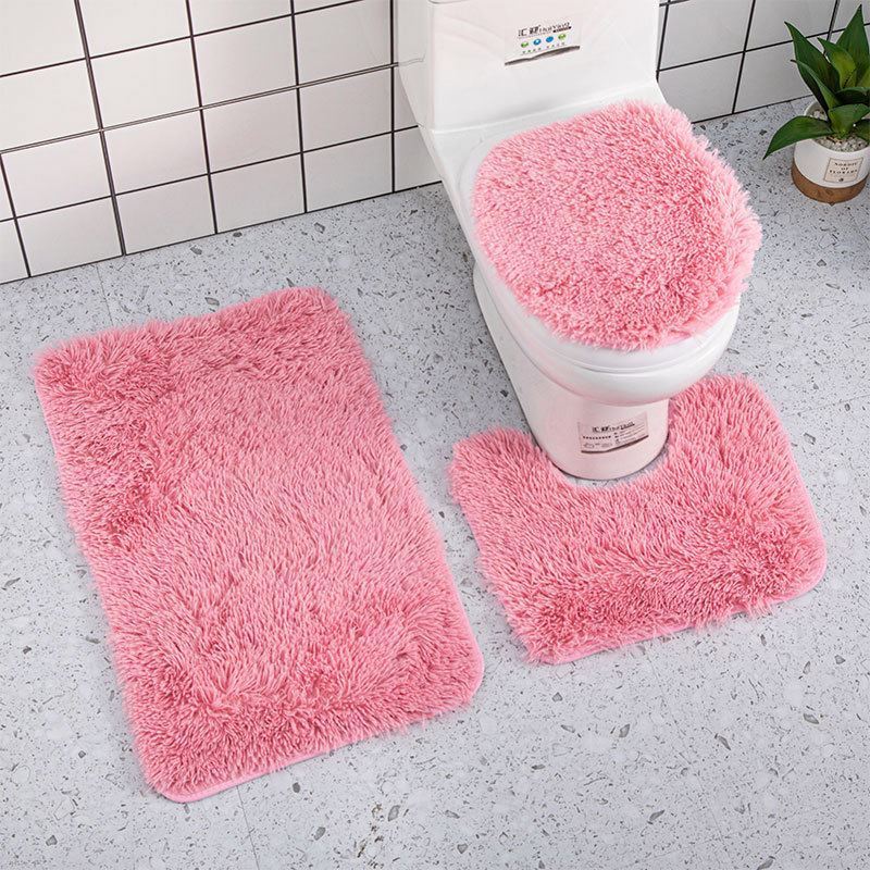 Non Slip Super Cozy Comfortable New Products 3 Pcs Carpet Non-Slip Bathroom Rug Bath Mat Set 3Pcs