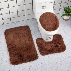 Non Slip Super Cozy Comfortable New Products 3 Pcs Carpet Non-Slip Bathroom Rug Bath Mat Set 3Pcs