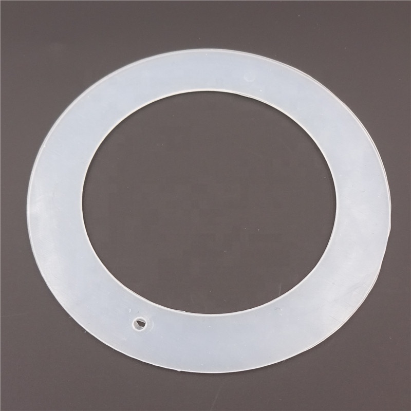 custom seal white silicone flat rubber gaskets