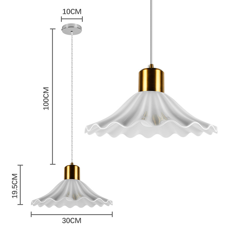 Modern Flower Shape Shopping Mall Restaurant Chandelier Best-selling Porcelain Ceiling Pendant Light