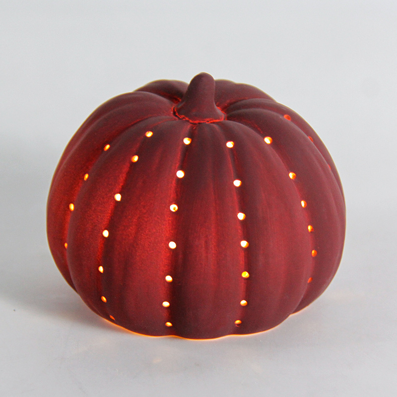 Factory Custom Jack o Lanterns Pumpkins Led Table Lamps Holiday Gift Crafts Pumpkins Artificial Decorative Halloween Lights