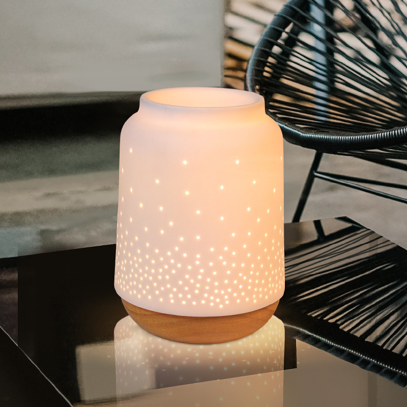 Home Decoration Personalized Fragrance Oil Warmer Craft Porcelain Oil Lamps Oil Burner Ceramic Fragrance Lamps