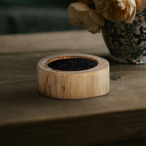 Eco-friendly Essential Oil Diffuser Volcanic Stone Wooden Dish Volcanic Fragrance Mist Oil Dripping Stone Aroma Diffuser Stone