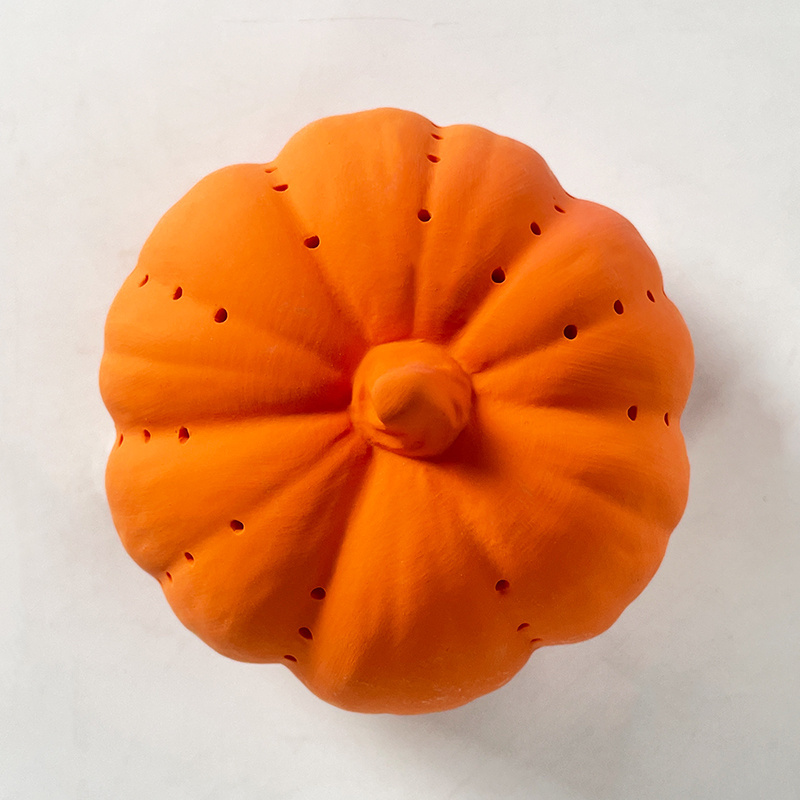 Halloween Jack-o-lantern Ceramic Lamp Supplier Custom Holiday Gift Crafts Pumpkins Porcelain Led Small Halloween Lights Deco