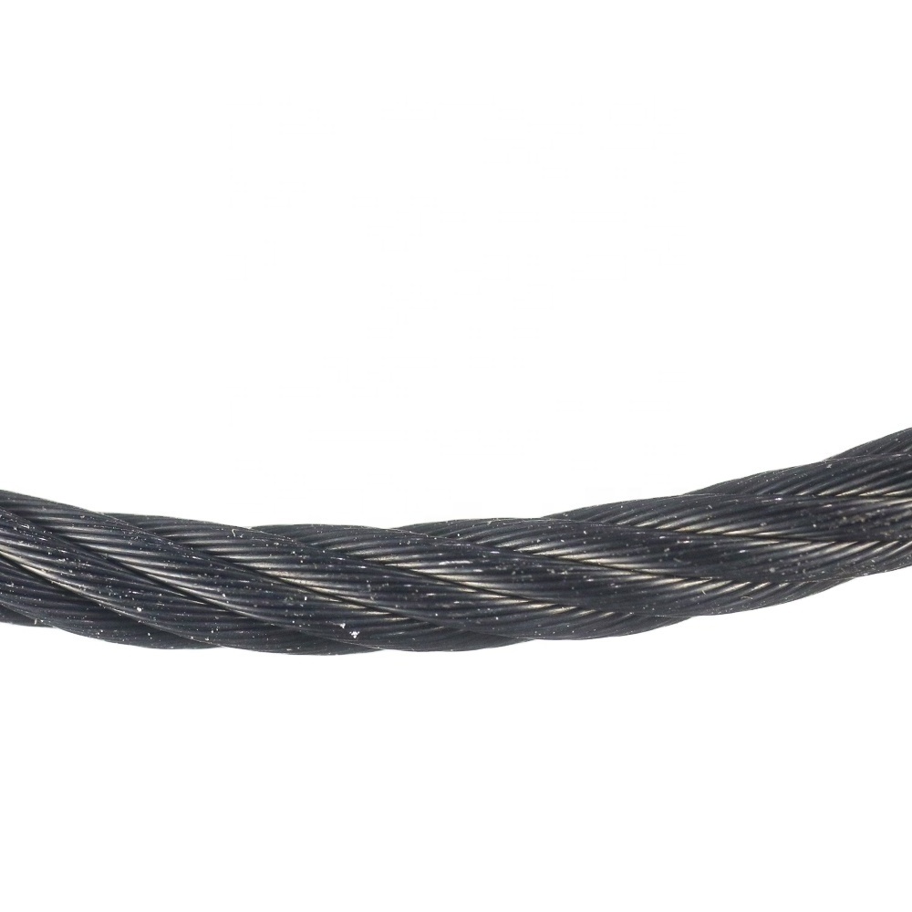 1mm - 4mm Black Oxide Inox Cable 316 Stainless Steel Wire Rope For Railing