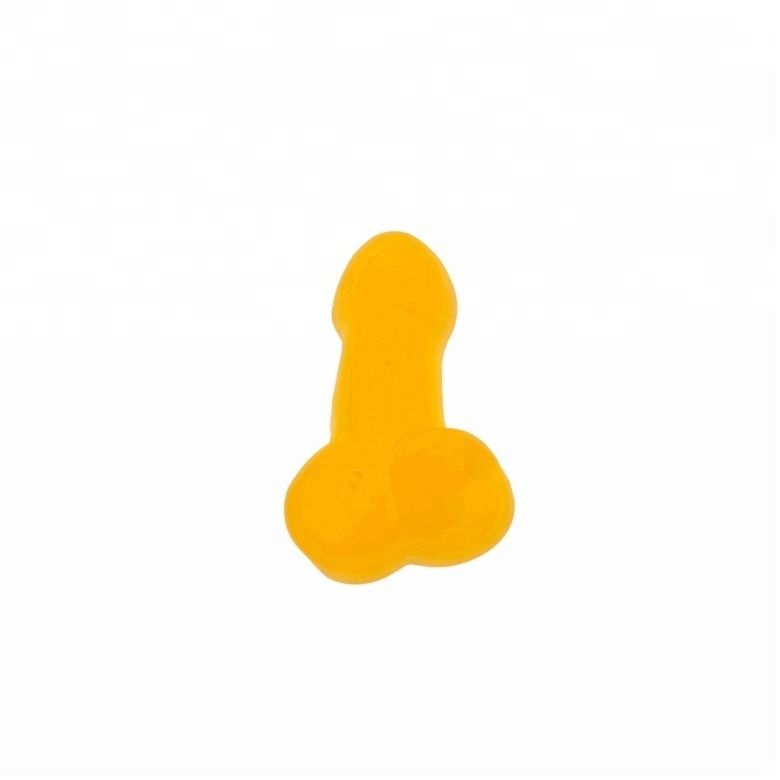 colorful oil coated penis shape gummy candy