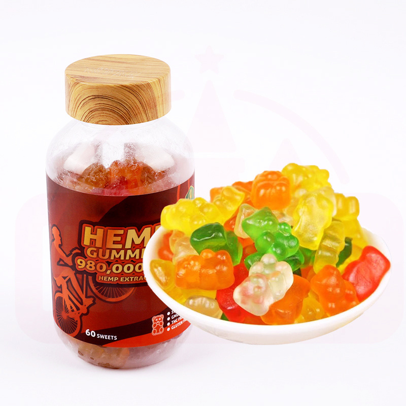 Holeywood 3D Sugar-Free Little Brown Bear Bottle Gummy Mixed with Fruit-Flavored Halal Lollipop Sweet Taste Gummy Candy