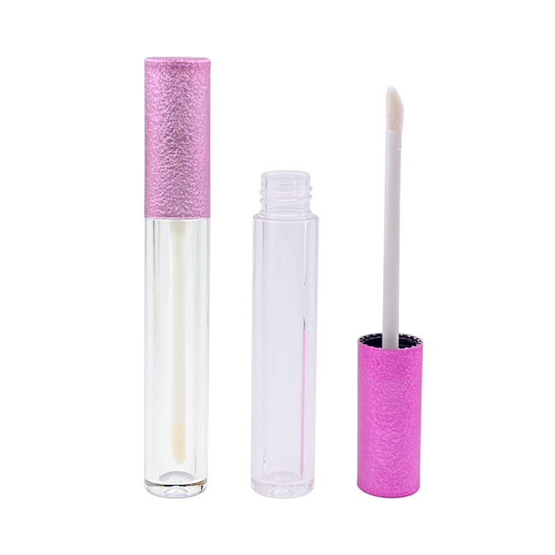 Luxury pink purple thick glitter Lip Gloss Containers packaging 3ml wand empty sparkly lip gloss tubes