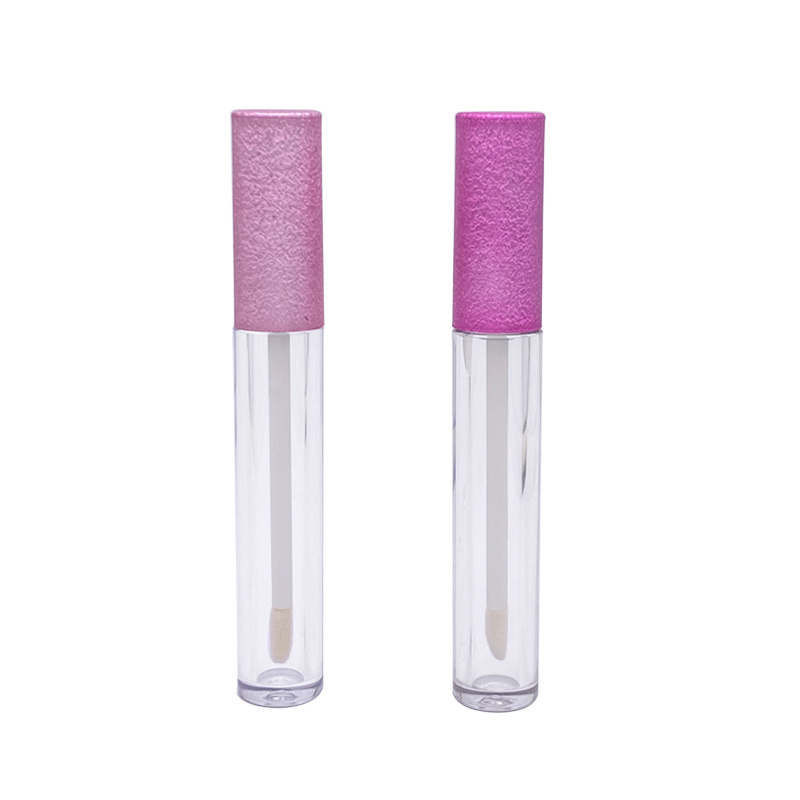 Luxury pink purple thick glitter Lip Gloss Containers packaging 3ml wand empty sparkly lip gloss tubes