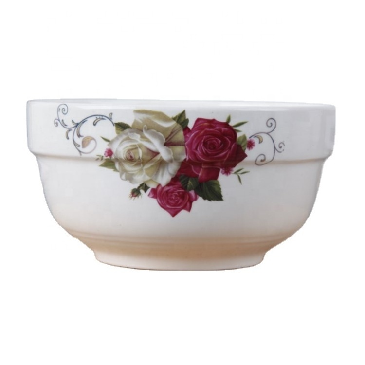 Custom logo 3/3.5/4/4.5/5/6/7/8/9 inch plain white round porcelain ceramic dinner rice noodle soup ceramic bowls with rim