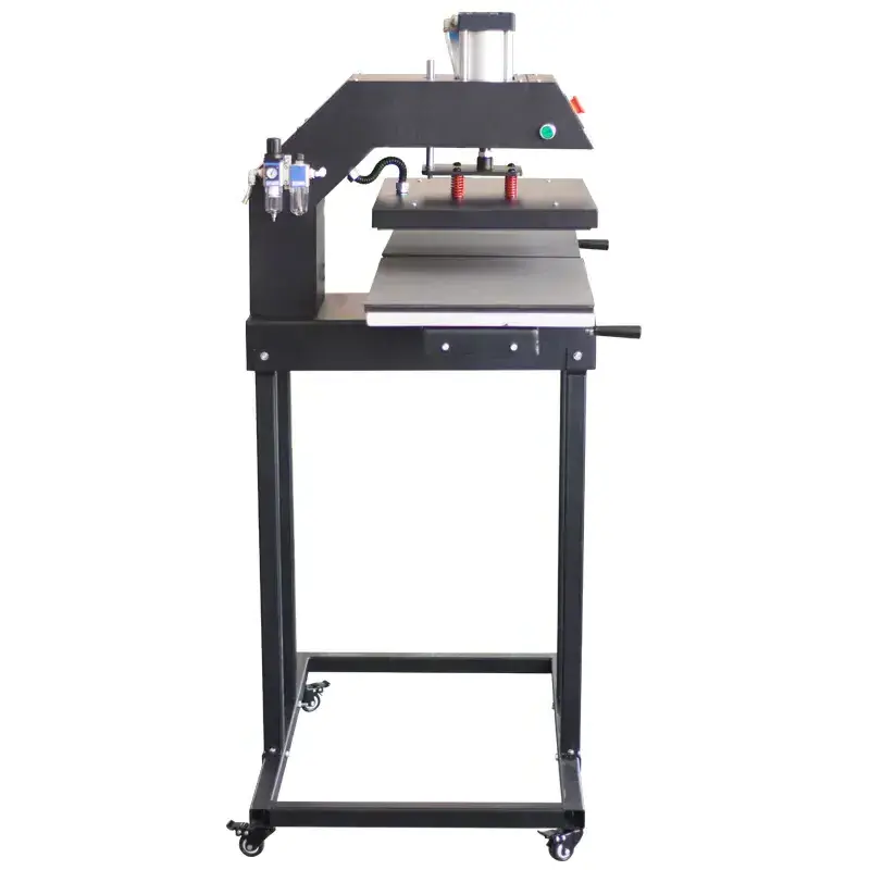 large double side station format skateboard pneumatic sublimation transfer heat press machine