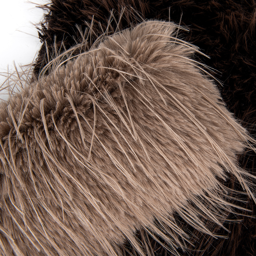 Factory fabric manufacturing long hair pile faux fur