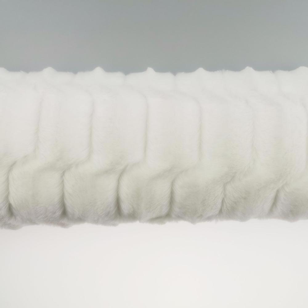 Very popular and cheap Brushed White pv plush fabric for quilts pillows