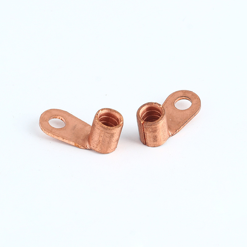 Tinned Copper Cable Lug Brass Electrical Terminal Ring Connector Copper Type Cable Lug Power Fitting Copper Terminal