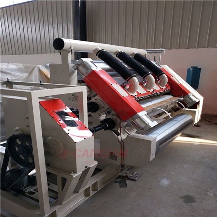 Canghai corrugated cardboard fingerless single facer machine in packaging line