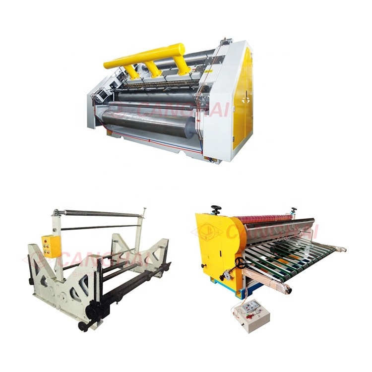 Canghai corrugated cardboard fingerless single facer machine in packaging line