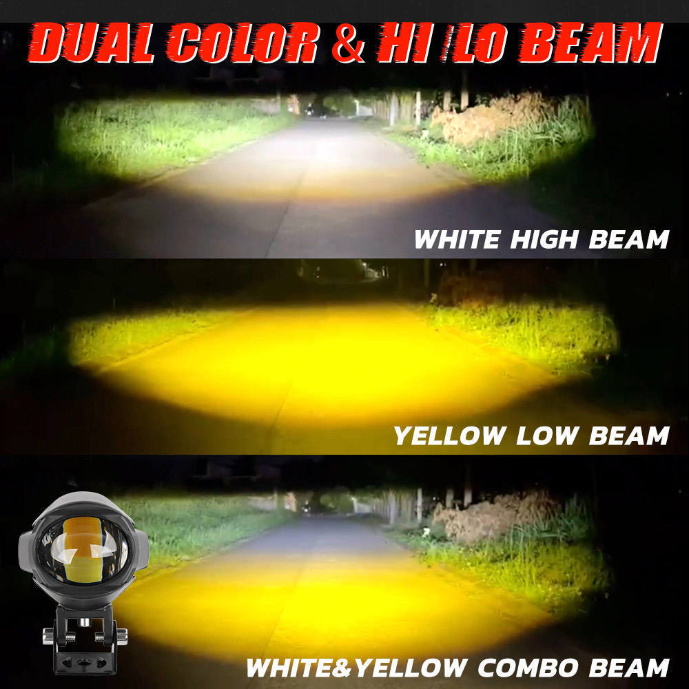 Wholesaler LED Motorcycle Lights Headlight Laser Motorbike Cannon External Spotlight